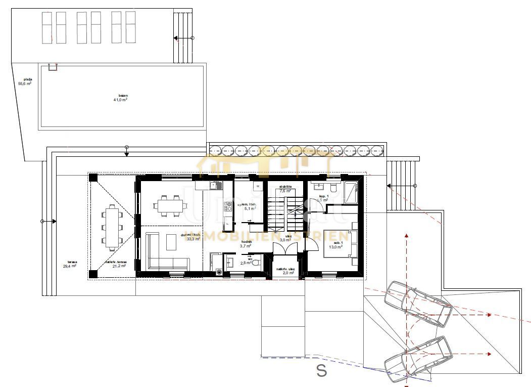 3 parcele s projektom - gradbeno dovoljenje